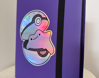 Purple Holo 9 Pocket Binder FULL of Pokemon Trading Cards Monster 360 Bulk