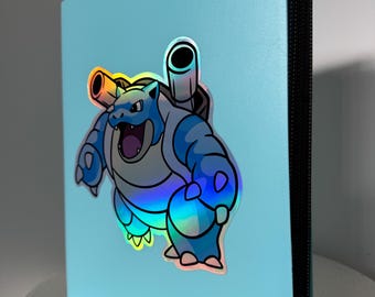 Blue Holo 9 Pocket Binder FULL of Pokemon Trading Cards Monster 360