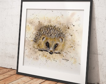 Hedgehog Artwork - Canvas & print animal art in a range of sizes and styles - Harley