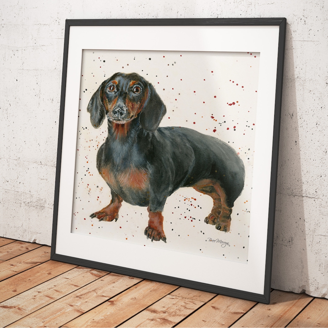 Dachshund Sausage Dog Artwork Canvas Print Animal Art In A Range Of dachshund-sausage-dog-artwork-canvas-print-animal-art-in-a-range-of