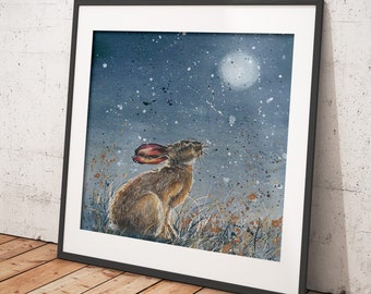 Hare Artwork - Canvas & print animal art in a range of sizes and styles - Heath