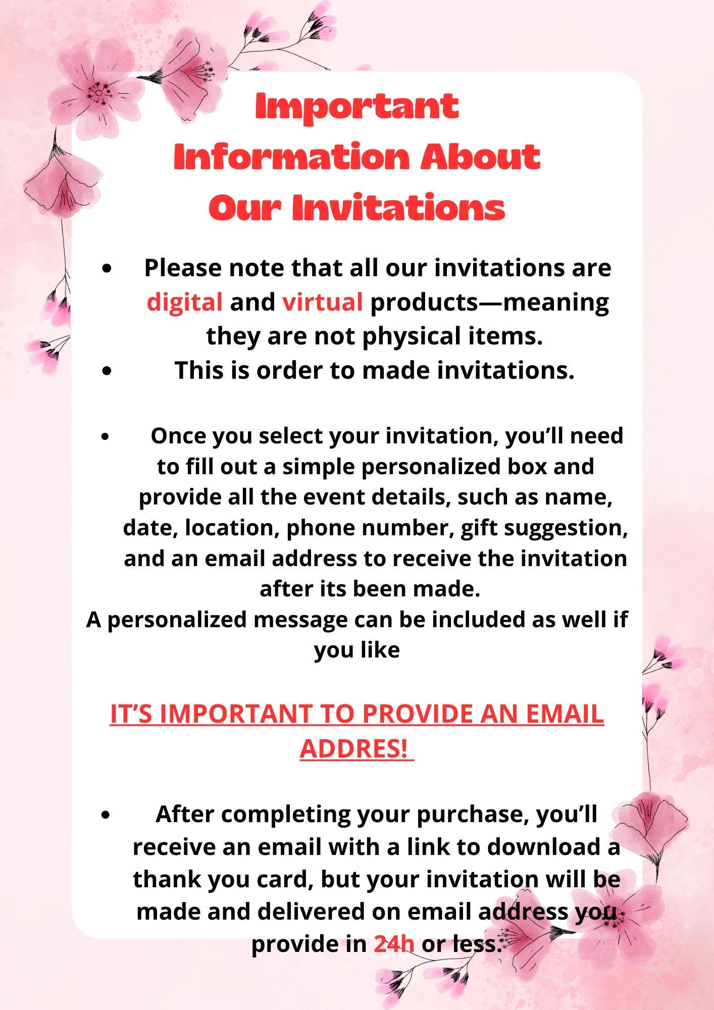 Interactive Birthday Invitation PDF
