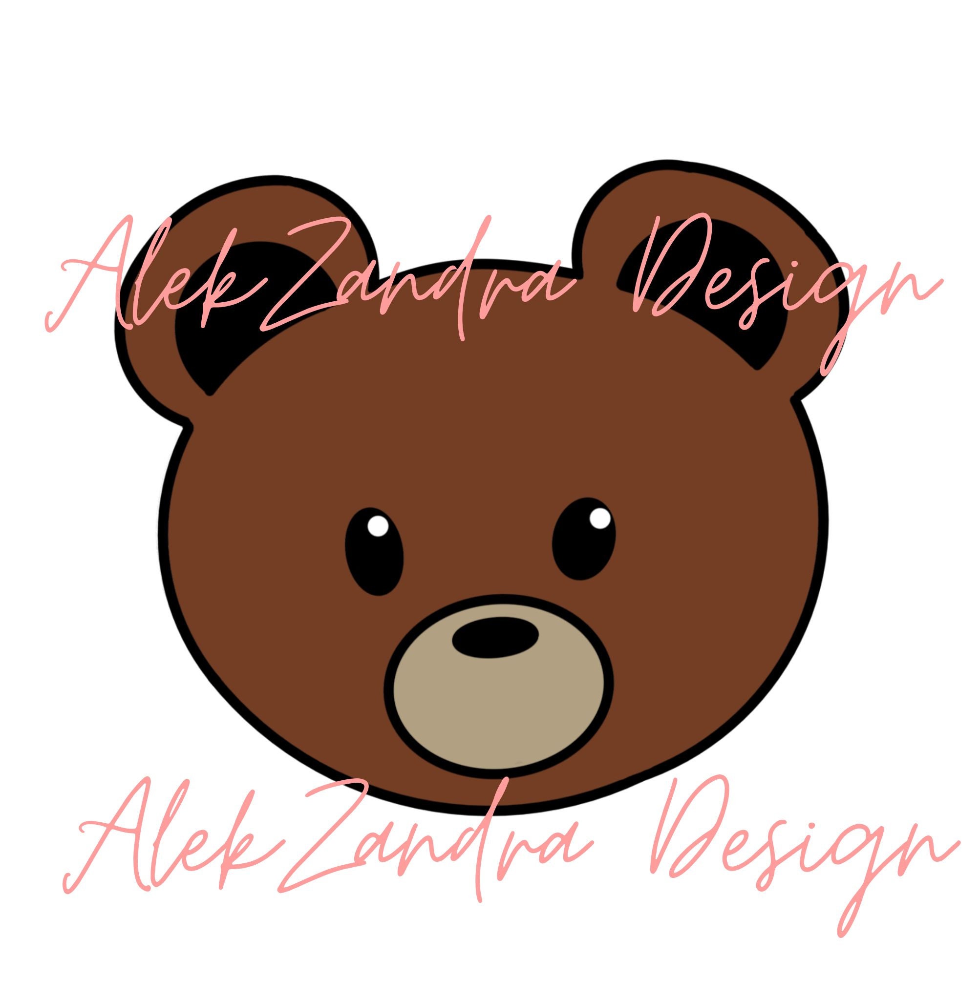 Cute Brown Teddy Bear PNG Bear Clipart Cricut Cut File STICKER for ...