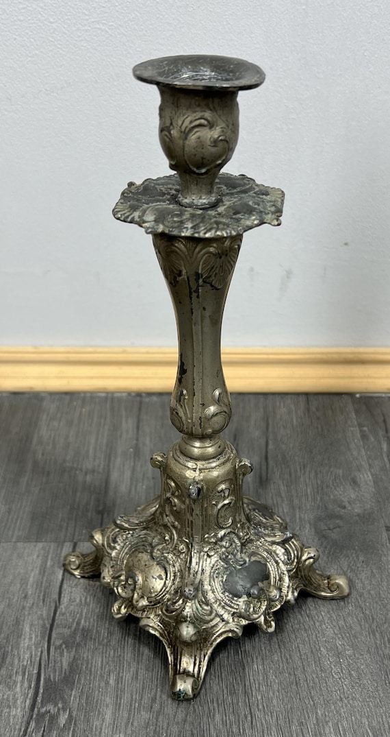 ヴィンテージ フランス製 真鍮製 燭台 キャンドルスタンド (LOT 5500