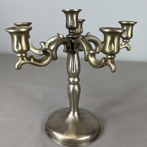 Antique Silver-Plated 6-Arm Candelabra – Classic Baroque Style (Lot 3607)
