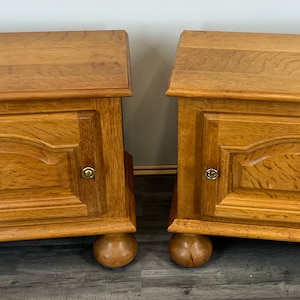 Amazing Pair French Bedside Tables Cupboards Cabinets (LOT 1786)