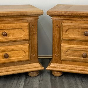 Amazing Pair French Bedside Tables Cupboards Cabinets  (LOT 36)