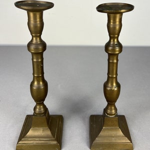 Pair of French vintage candle holders candelabra candlestick  (LOT 5182)