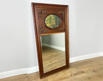 Wall Mirror Antique French Style Oak Carved Ornate Wall Frame LOT 6088