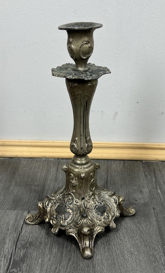 イギリス アンティーク キャンドル ホルダ 真鍮 燭台 ヴィンテージ