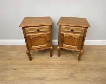Vintage IKEA 1990s Ramberg Plywood & Glass Square Bedside Table