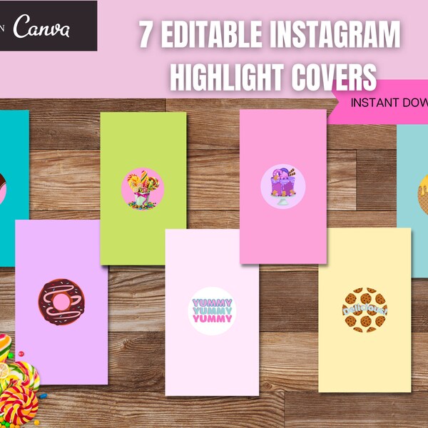 Instagram Branding kit | Brand Identity Kit | IG Bakery Branding Kit | Insta Highlights, Story and Posts Templates | Bakery Business