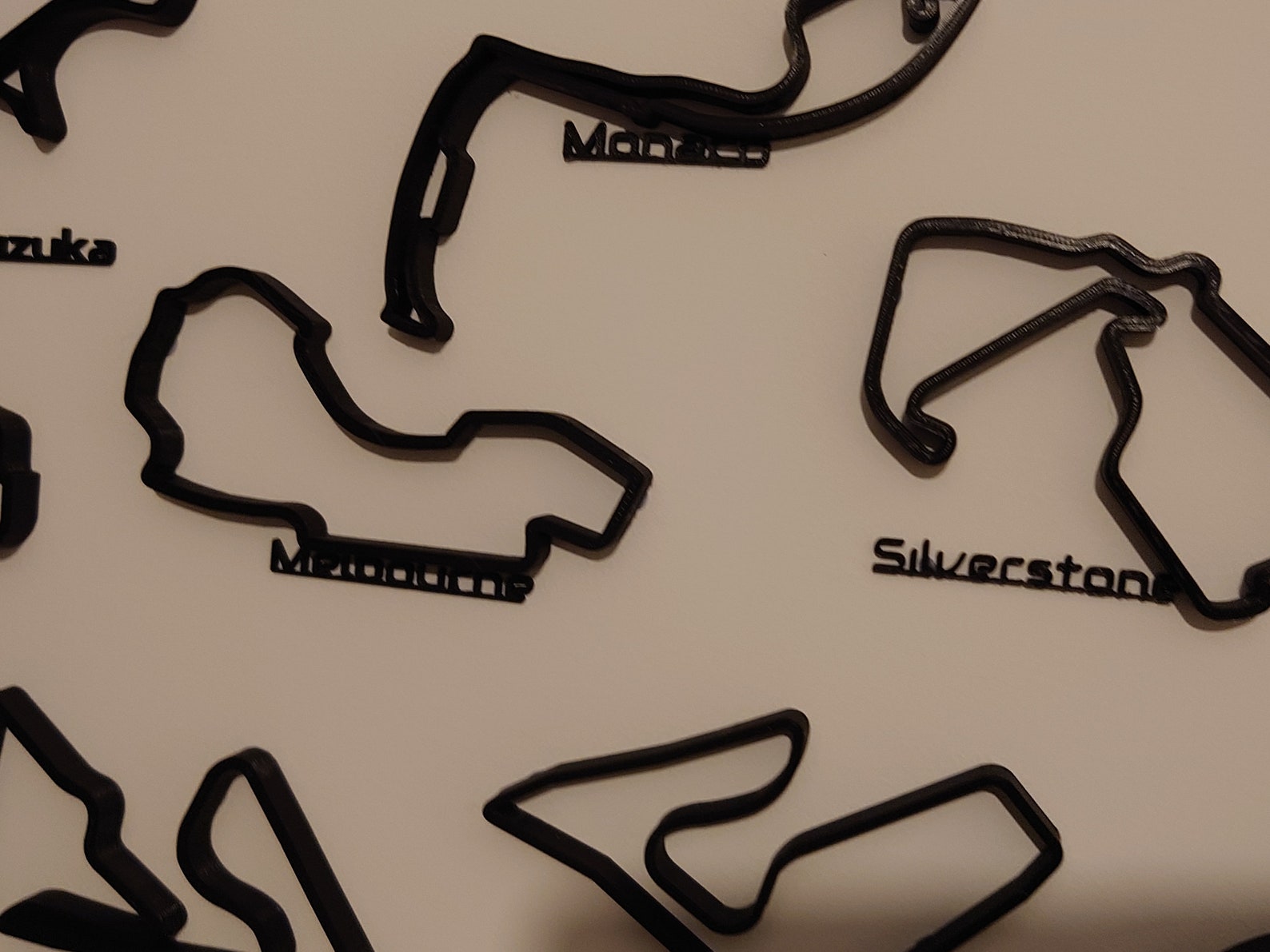 F1 Track Wall Art 3d Printed. Race Track Wall Art Etsy