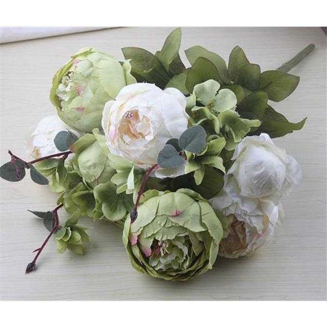 Silk Peonies Bouquet Etsy