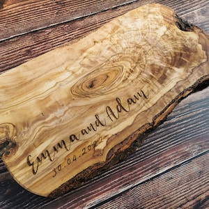 Personalized Olive Wood Cheese Board | Cutting Board | Personalised | Chopping | Anniversary Gift | Wedding Gift | Cheeseboard | Birthday