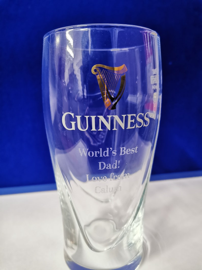 Personalised Engraved Guinness Glass Perfect for any Guinness Lover Birthday, Christmas, Father's Day, Anniversary image 4