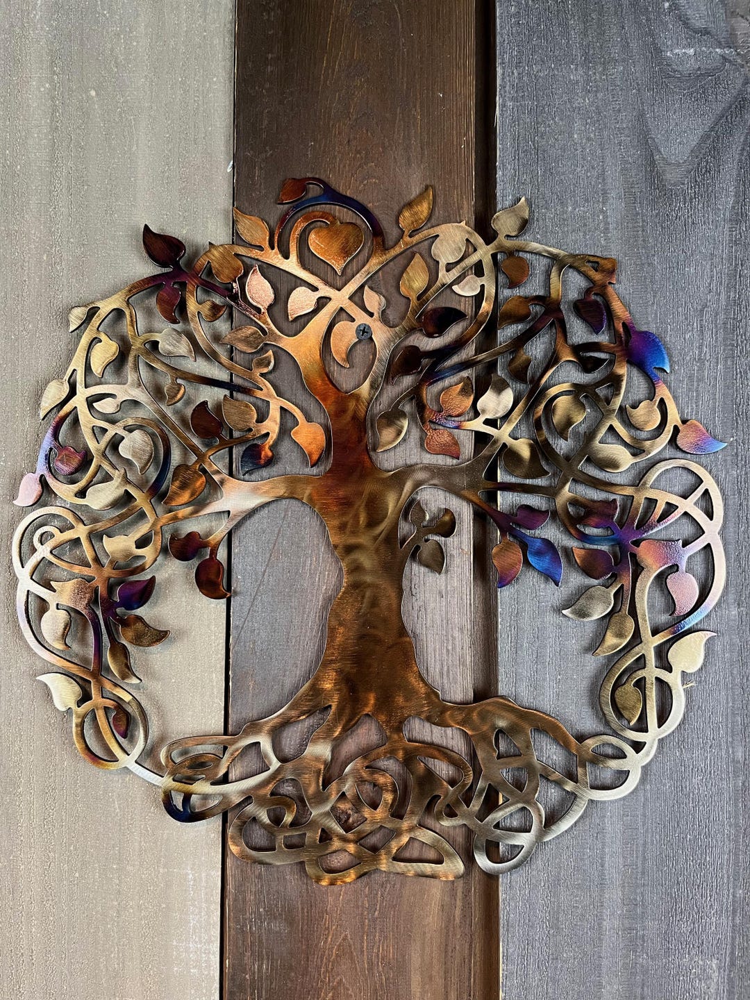 Metal Tree of Life Wall Art, Living Tree Room Decor - Etsy