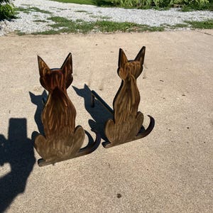 Andirons, Firedogs, Cat Shaped