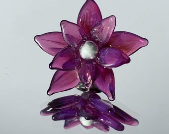 Purple Flower Pin