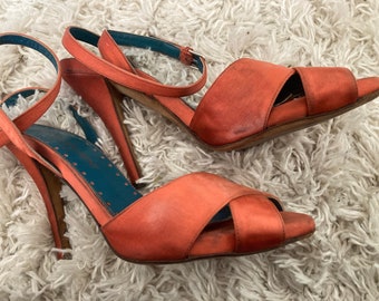 Burnt Orange Heels - Etsy Australia