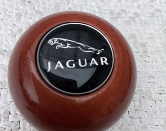 Genuine Jaguar Wood Gear Shift Knob – Walnut, Polished, Fits XJ, XK, S-Type, X-Type & More