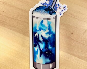 Sticker - Blue Star Galaxy Latte