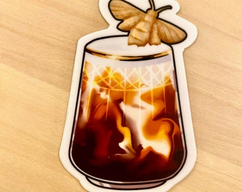 Sticker - Iced Coffee with Shortbread Cookie