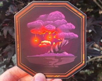 Sticker - Bonsai Tree at Night