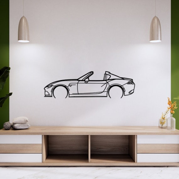 Metal Car Wall Art, Car Silhouette, Car Gift for Him, Car Accessories, Metal  Wall Art, Car Guys Gift, Garage Wall Decor, Gift for Car Lovers 