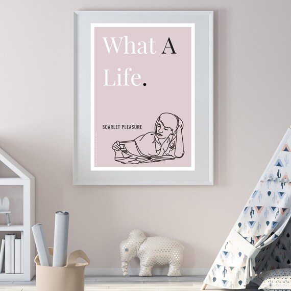 What A Life Scarlet Pleasure Song Poster -