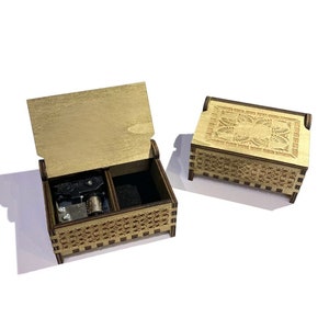 Till There Was You / Caja de música a cuerda / Grabado personalizado / Compartimento de almacenamiento para pequeños recuerdos / Regalo para sus seres queridos Blank inside box lid