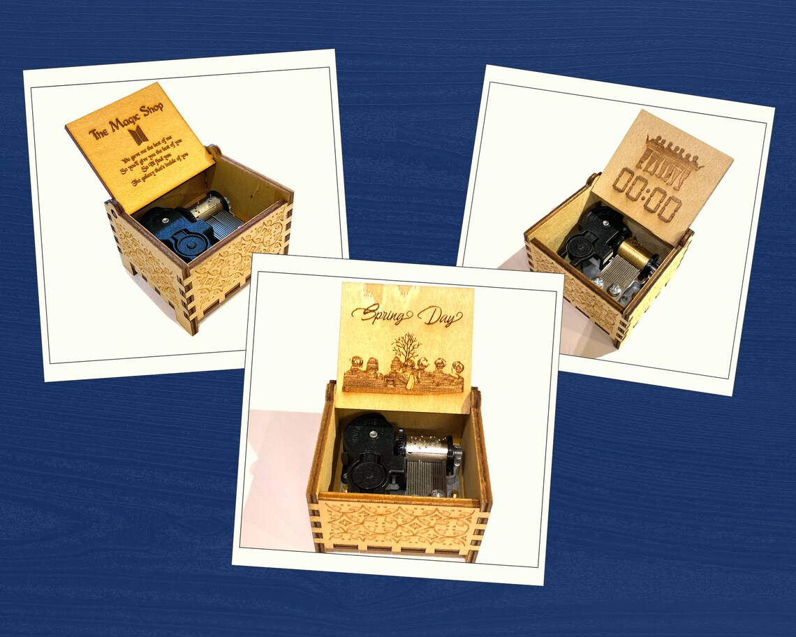 BTS Music Box Combo Gift Sets for Army Friends 9 BTS Tunes Etsy