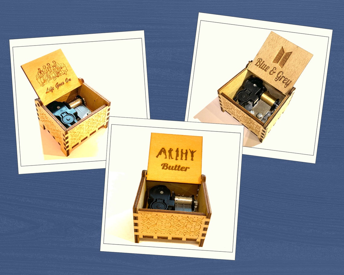 BTS Music Box Combo Gift Sets for Army Friends 9 BTS Tunes Etsy