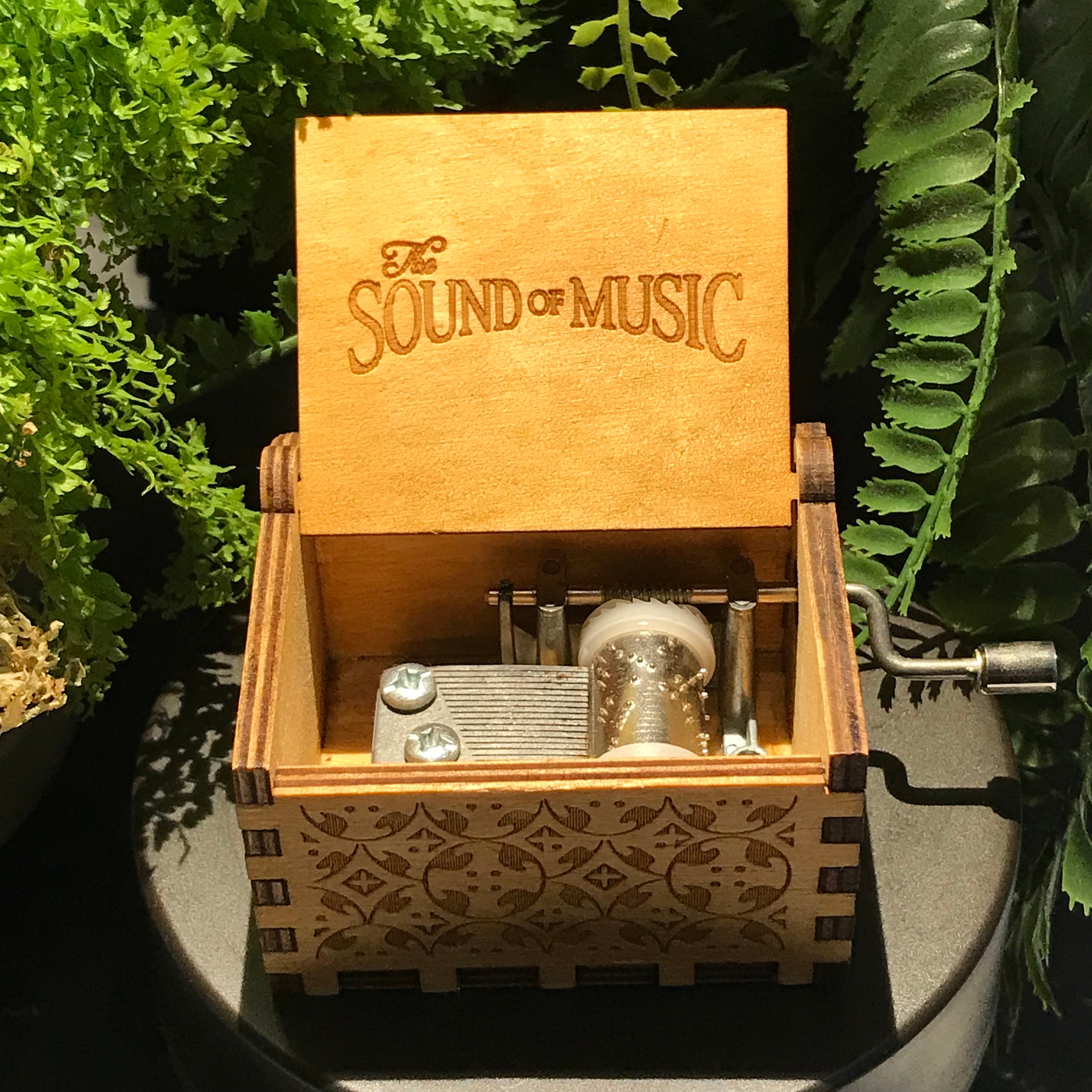 The Sound of Music | Tiny Cute Hand-crank Music Box | Custom Engraving | Perfect Gift for Your Loved Ones