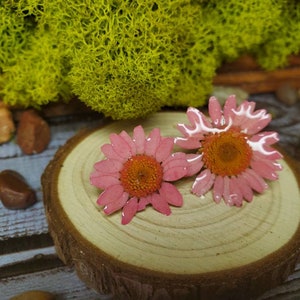 REAL Preserved Flower Earrings - 18K Gold Plated (FREE GIFTWRAP)