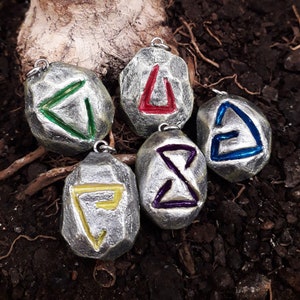 Witcher Signs pendants, Spell Signs pendants