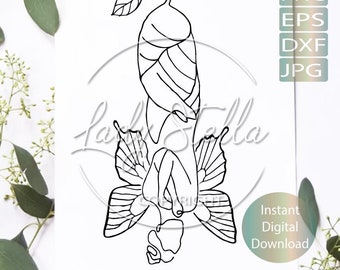 Butterfly Woman Line art Svg, Png, Eps, Dxf, |Minimalist Woman svg png eps dxf |Line Art Woman Eps, Svg Png Dxf  Instant Download