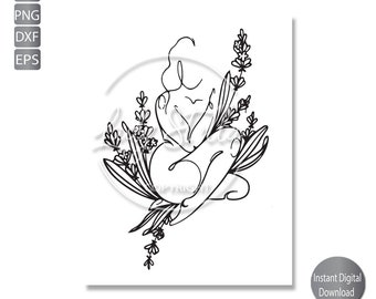 Woman Body Positive SVG, PNG, EPS Curvy girl , Plus Size Woman Svg, Png, Eps, Dxf, Jpg Instant Digital down Download