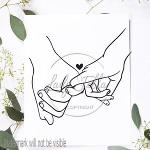 holding hands line art Svg, Png, Eps, Dxf, Jpg Cricut / Hands Love Line art Siloutte Cutfile lnstant Digital Download