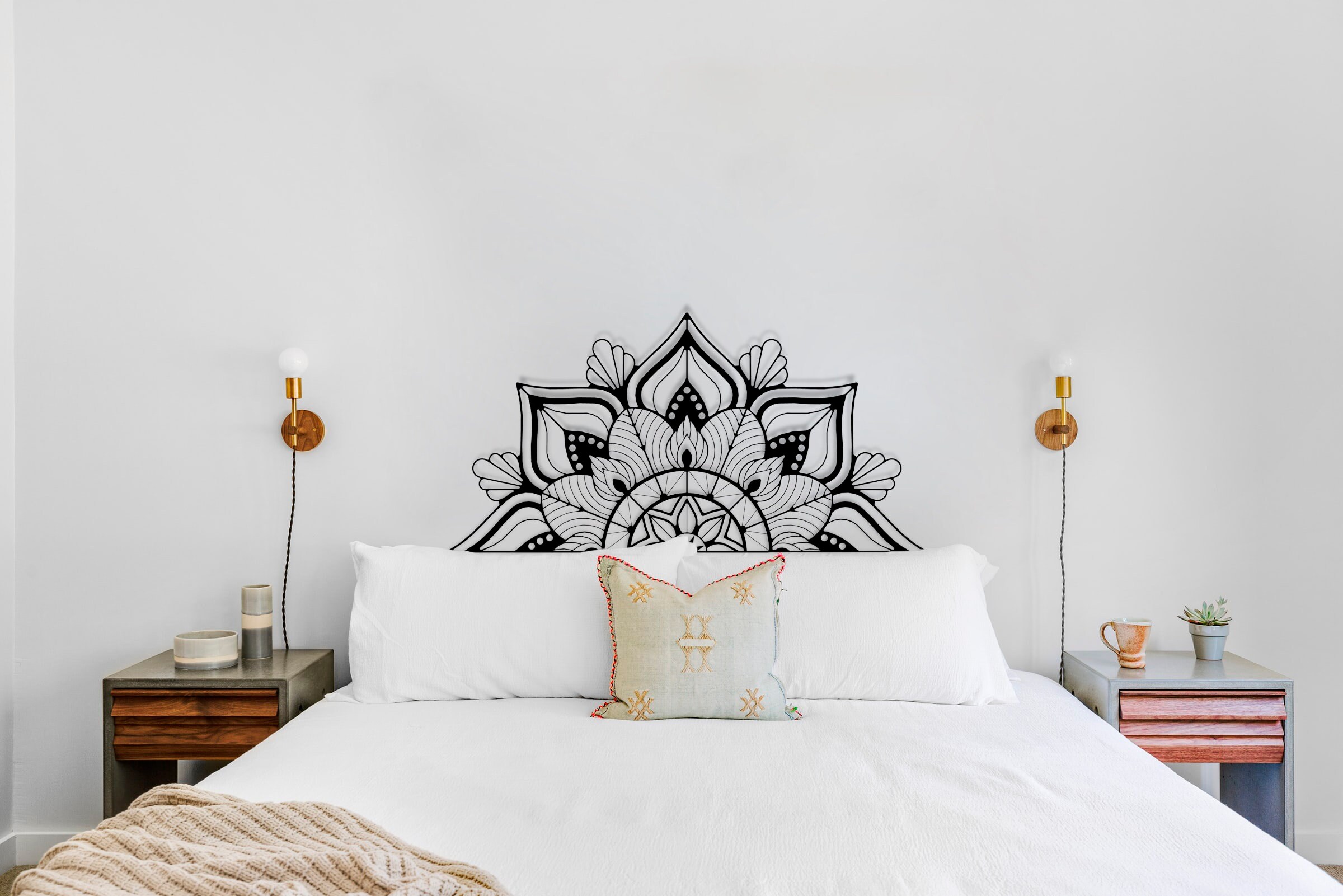 Metal Mandala Wall Decor, Metal Mandala Wall Art, Bohemian Art, Metal