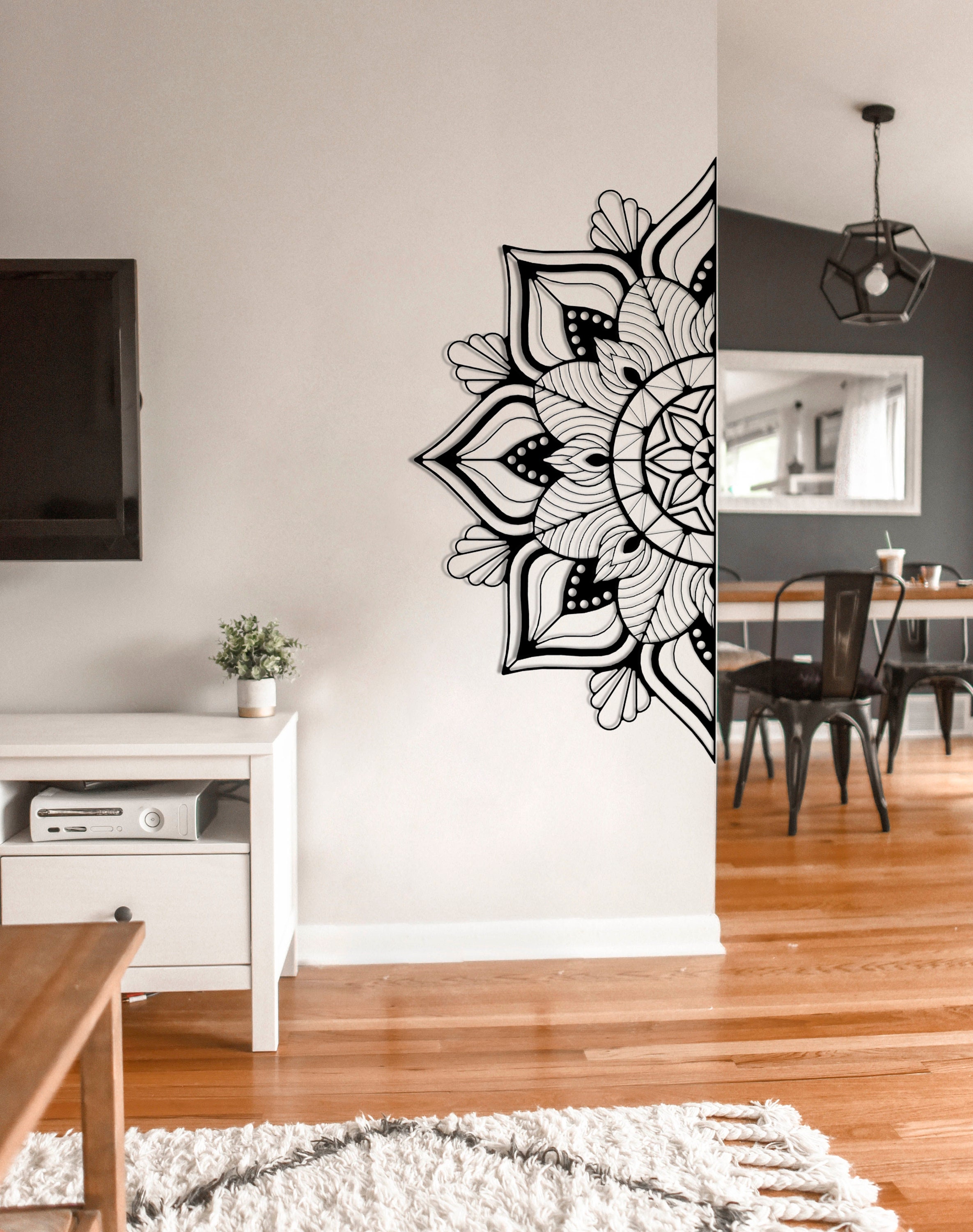 Metal Mandala Wall Decor, Metal Mandala Wall Art, Bohemian Art, Metal