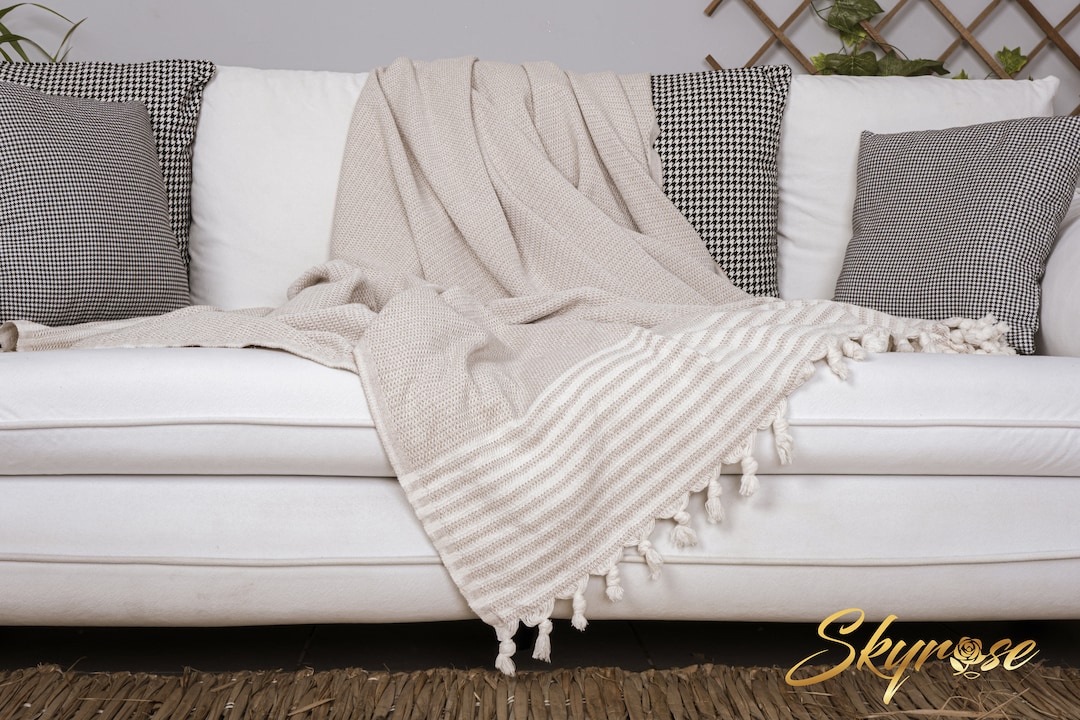 Sofa Throw Blanket, 85 X 70 Couch Throw Cover Blanket, New Home Gift