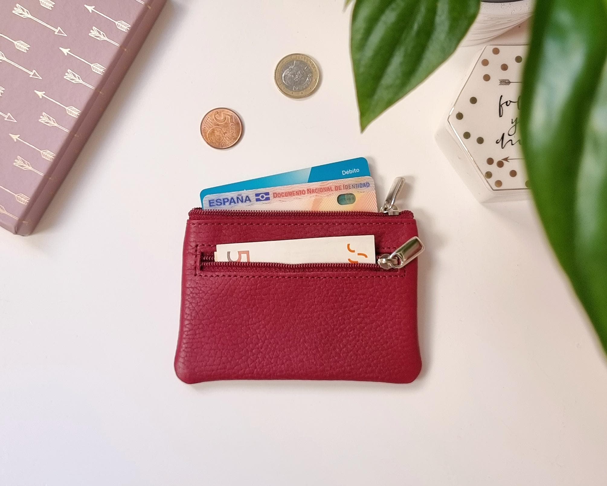 【未使用品/箱付】 SMALL ZIP AROUND PURSE ブラウン ZIP MINI PURSE WITH GUSSET | GLENROYAL INTERNAT