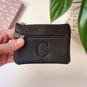 Portefeuille en cuir véritable pour femme, Portefeuille en espèces pour femme, Portefeuille personnalisé pour elle, Porte-cartes en cuir, Cadeaux en cuir.