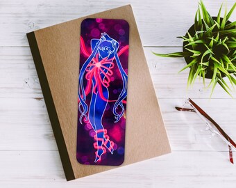 Sailor Moon Transformation Laminated Anime Bookmark, Holographic Bookmark, Customized Bookmark, Unique Handmade Bookmark