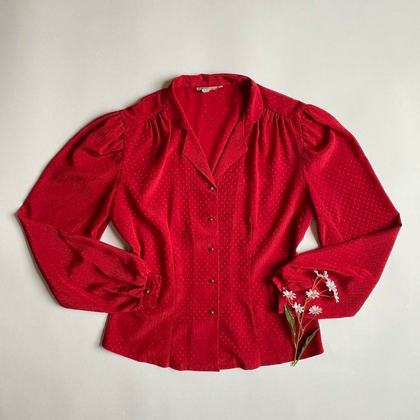Vintage red blouse