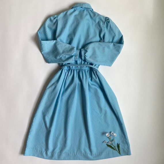 Vintage sky blue long sleeve dress - image 3