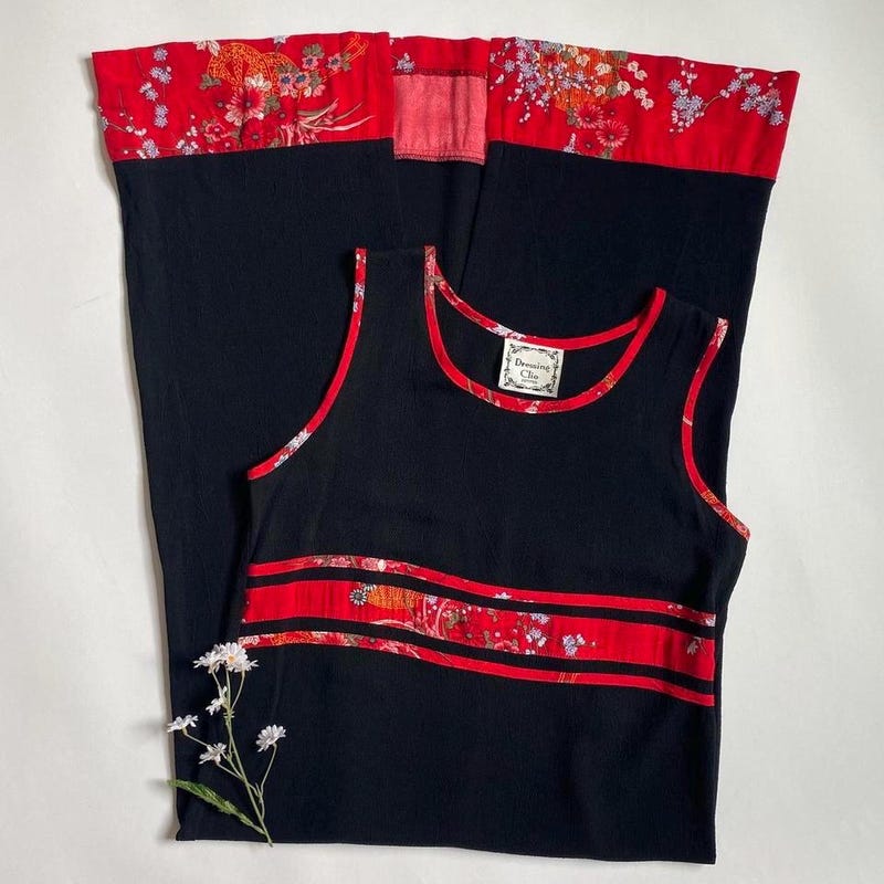 Vintage Label Floral Short Dress