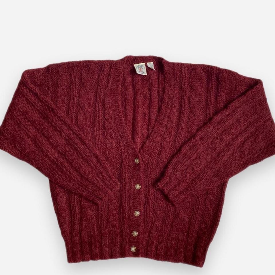 Vintage Cardigan Mohair - Etsy