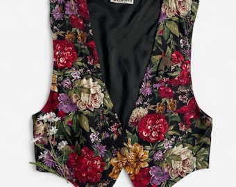 Vintage floral vest